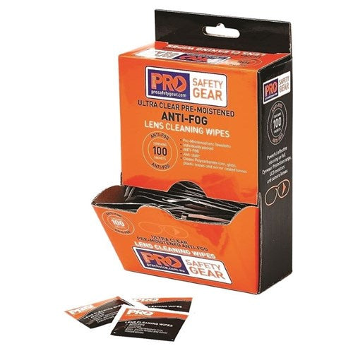 Pro Safety Gear Anti Fog Cleaning Wipes
