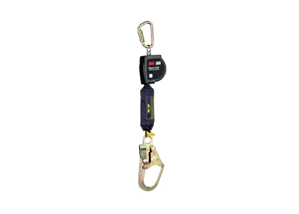 3M DBI-SALA Nano-Lok Extended Length Self Retracting Lifeline with Anchor Hook - 9 ft/2.7m