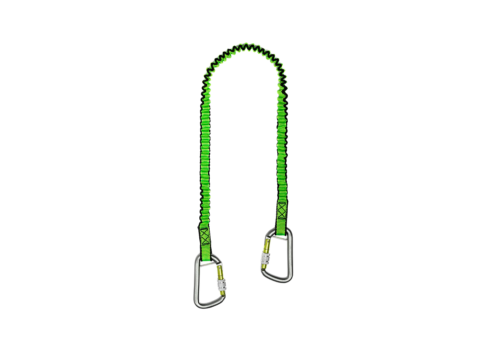 NLG GO Bungee Tool Lanyard, Twin Carabiner