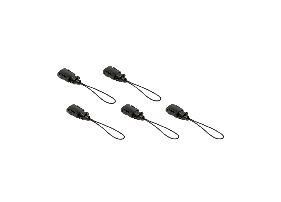 NLG Mini Coil Tool Lanyard Connectors, 5 Pack
