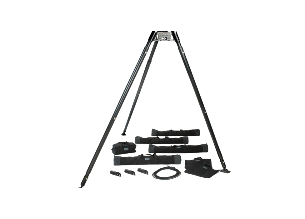Rock Exotica Vortex VX2 Multipod Tripod Set w Feet (3x Flat & 3x Raptor)+ Carry Bags - BLACK