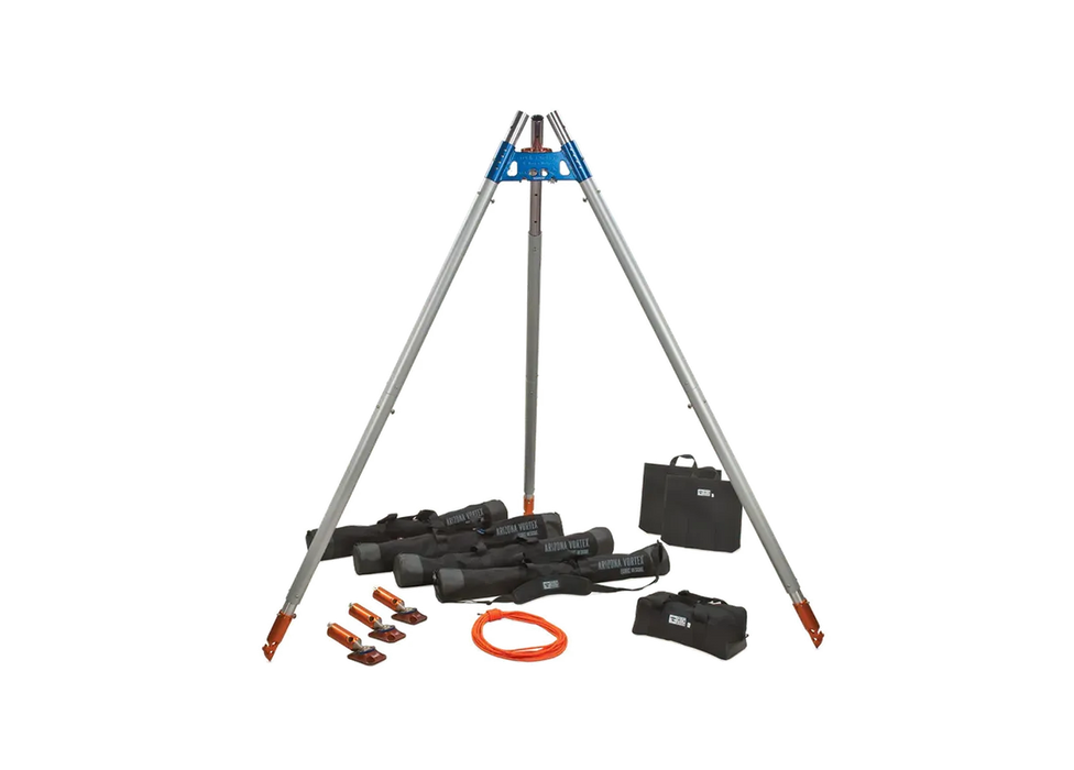 Rock Exotica Vortex VX2 Multipod Tripod Set w Feet (3x Flat & 3x Raptor)+ Carry Bags