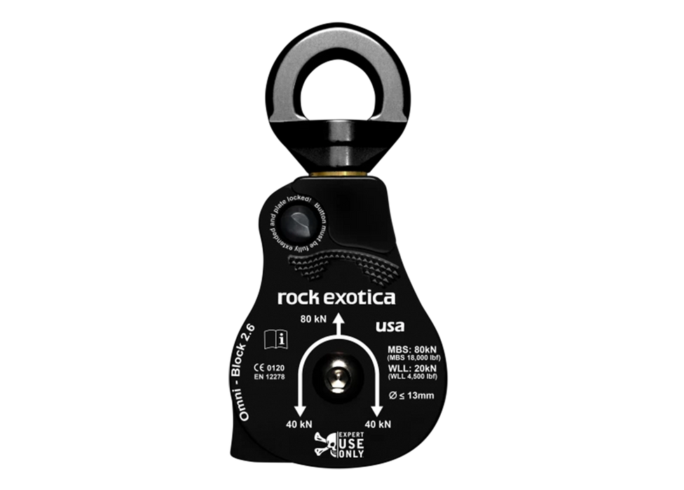 Rock Exotica Omni-Block Swivel Pulleys