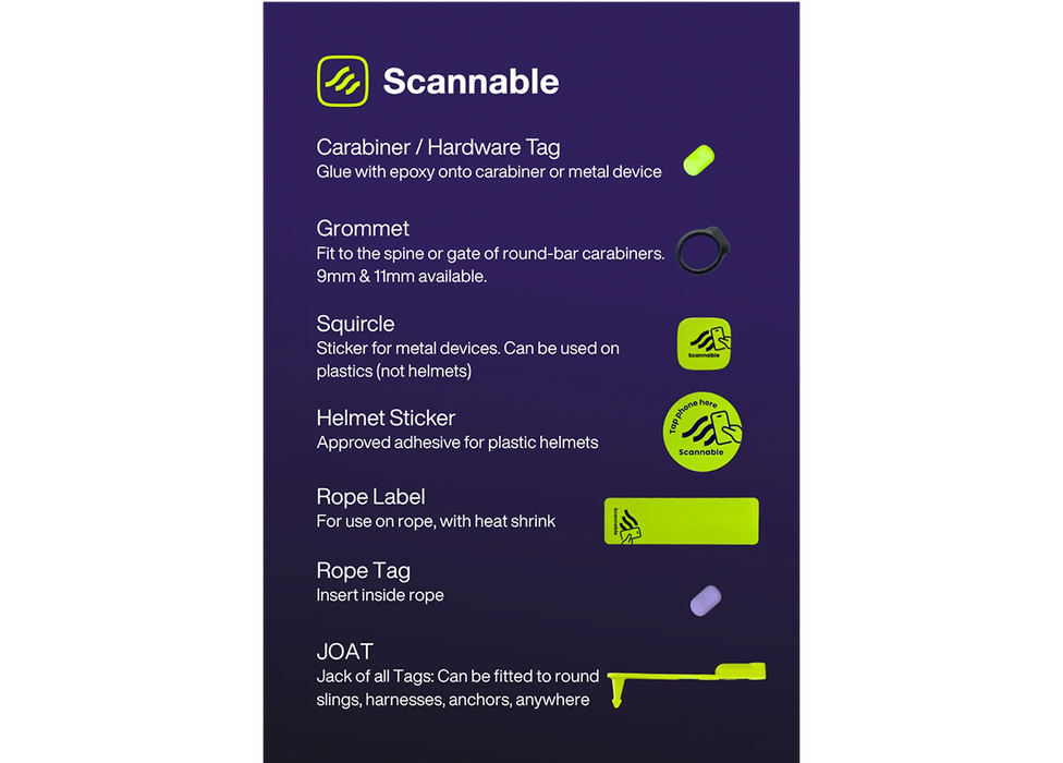 Scannable NFC Tag Pack - Test Pack (5 Tags)