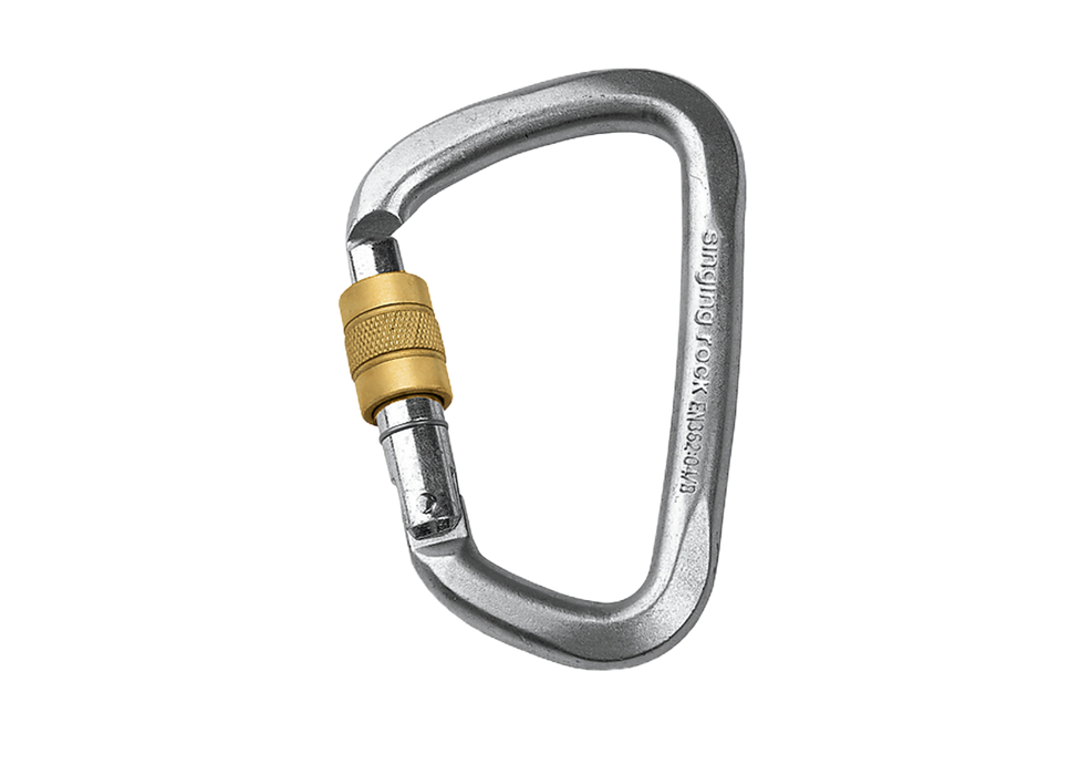 Singing Rock D Steel Carabiner
