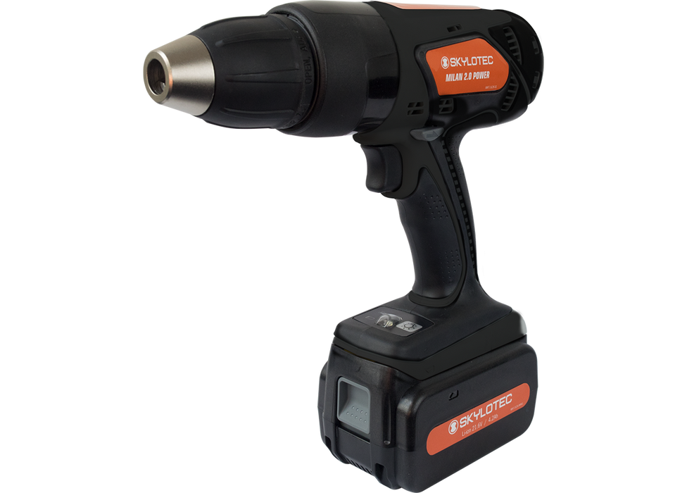 Skylotec Milan 2.0 Power Rescue Driver - FIXED SETTINGS  heavy duty drill kit c/w drill, two batteries, charger and carry case.